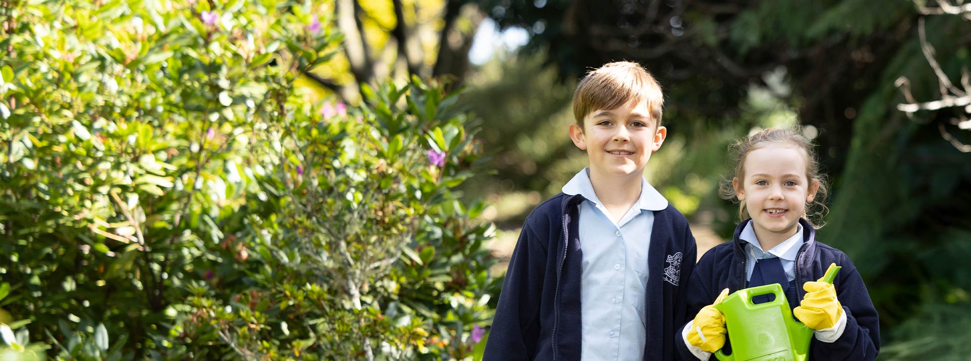 Our Lady of the Nativity Lawson Primary students gardening