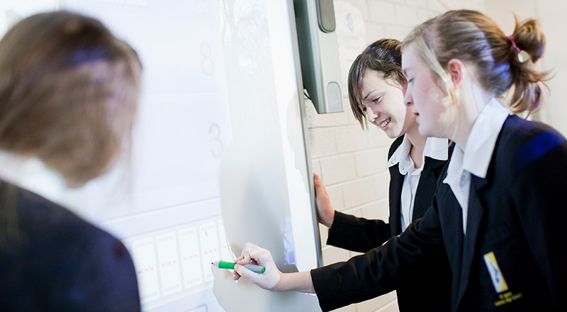 St Agnes Catholic High School Rooty Hilly students studying