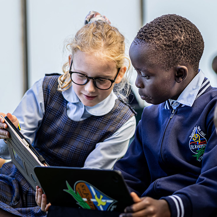 St Joseph's Catholic Primary Schofields students engaged in learning