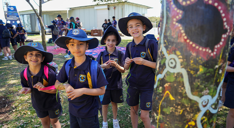 CSPD primary school students participating in a multi-school event