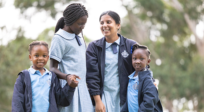 Students at St John Vianney's Catholic Primary