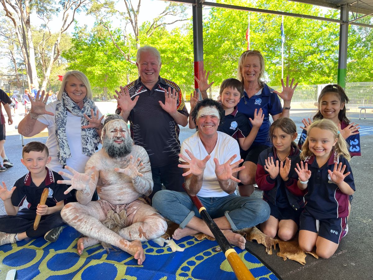 Blak Douglas Visits St Finbar's Primary Glenbrook